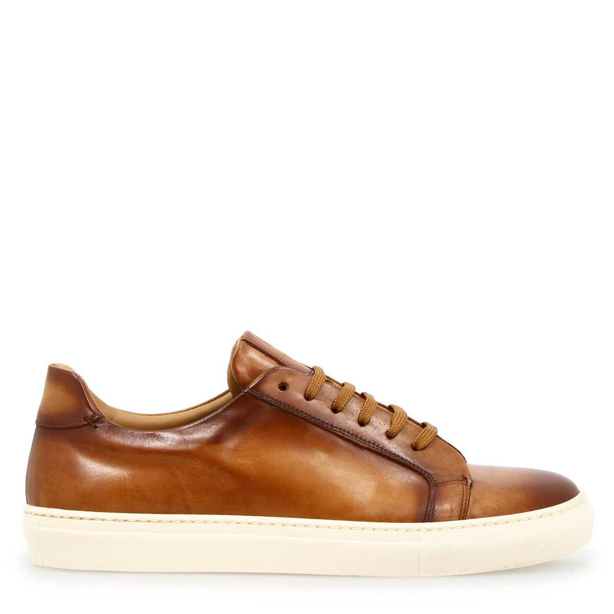 Sneaker artigianale Oreste da uomo in pelle marrone - LeonardoShoes