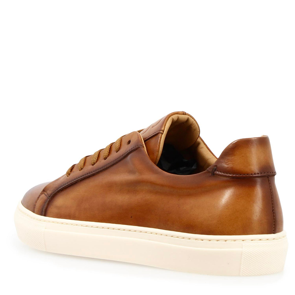 Sneaker artigianale Oreste da uomo in pelle marrone - LeonardoShoes