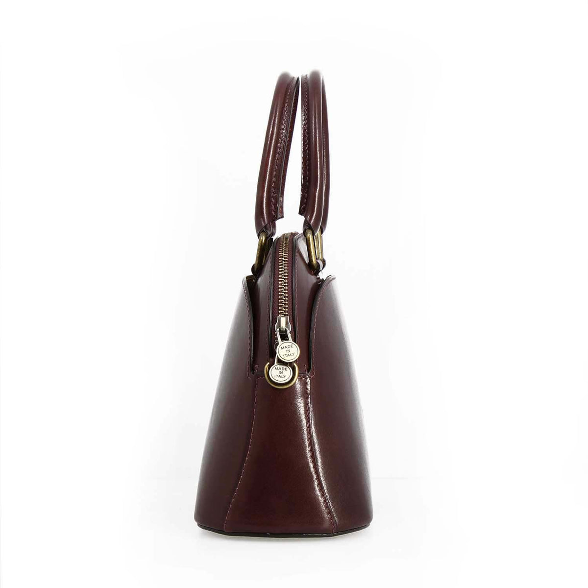 Borsa a mano Zaira da donna in pelle marrone scuro - LeonardoShoes