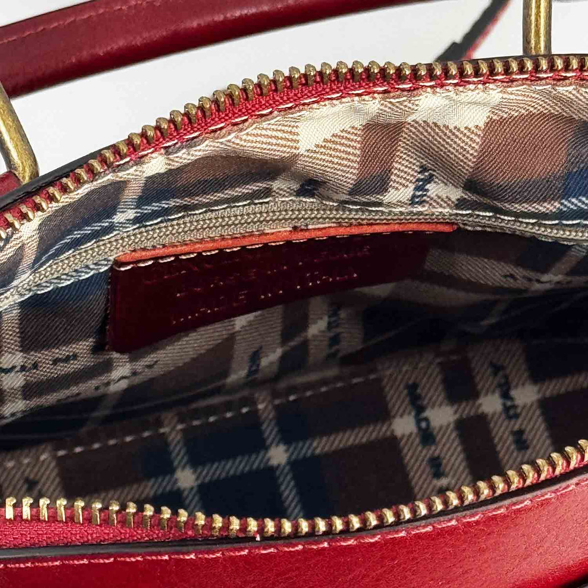 Zaira Rouge sac à main et bandoulière en cuir Italien pour femme